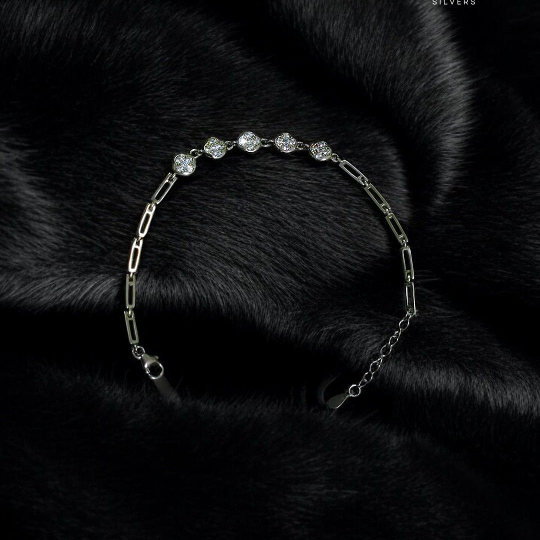 Flora Shaped Bracelet for women - 925 Silver