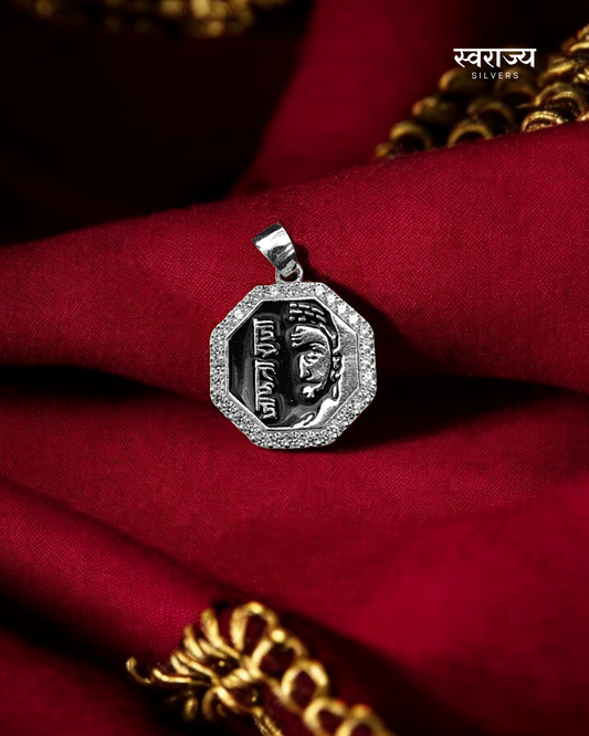 Janta Raja Pendant - Black Enamel