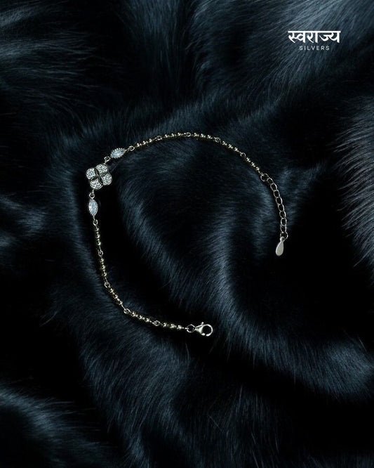White Diamond-925 Silver Ladies Bracelet