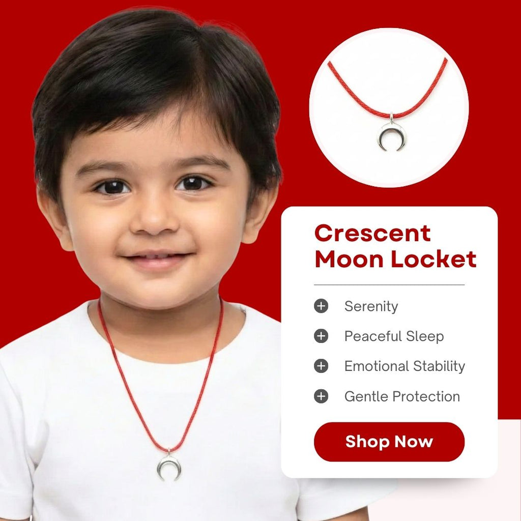 Silver Half Moon baby Pendant - 925 Silver