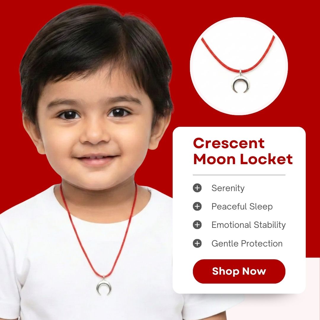 Silver Half Moon baby Pendant - 925 Silver