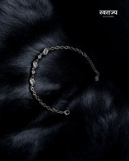 Abstract 925 Silver Ladies Bracelet