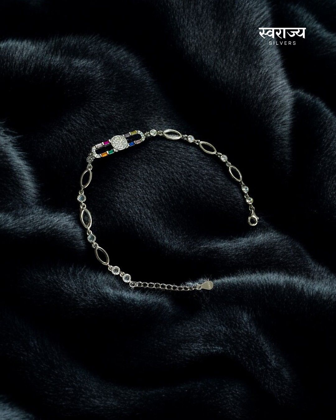 Multicolour - 925 Silver Ladies Bracelet