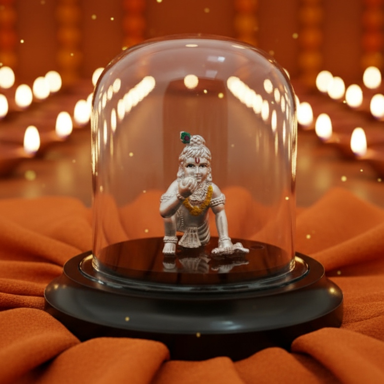 Divine Laddu Gopal Krishna 999 Silver Idol