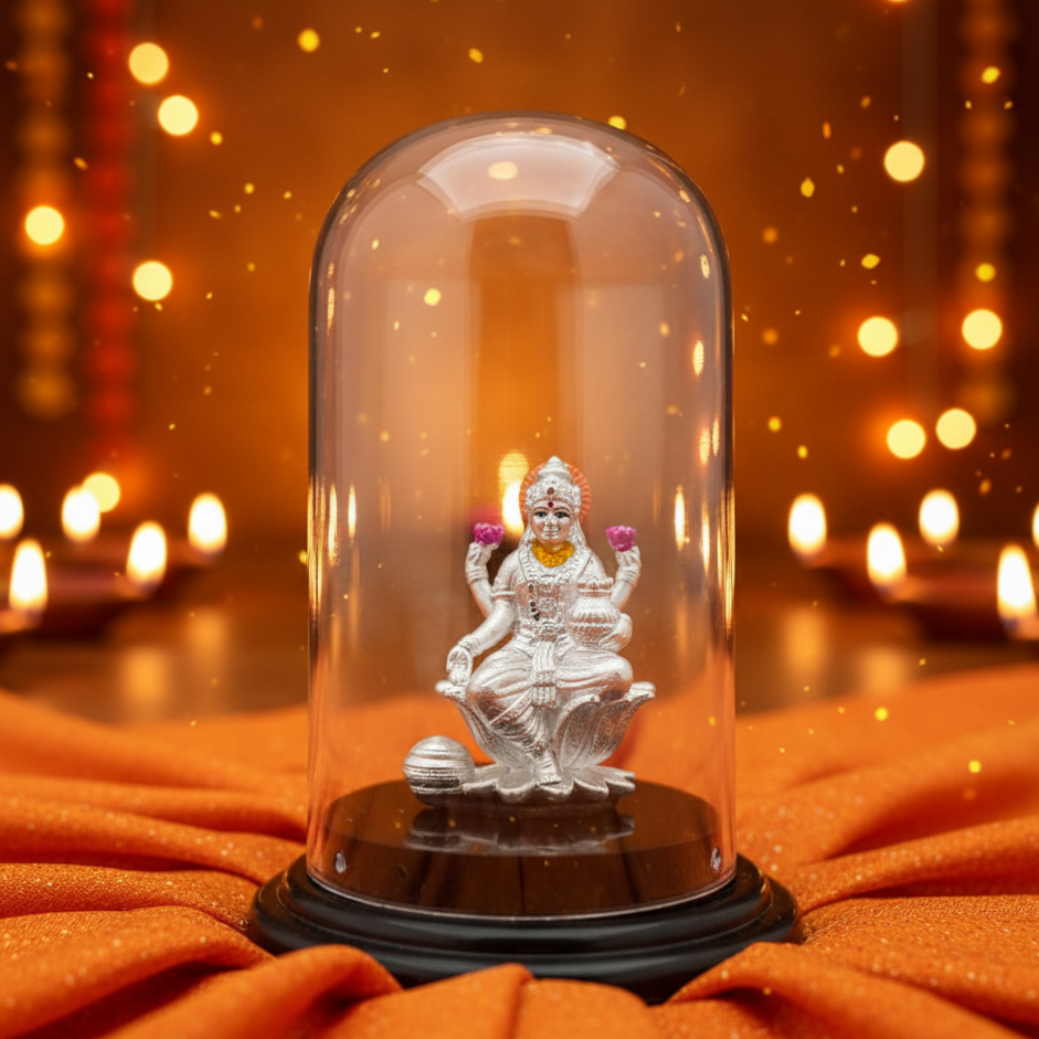 Divine Lakshmi 999 Silver Idol