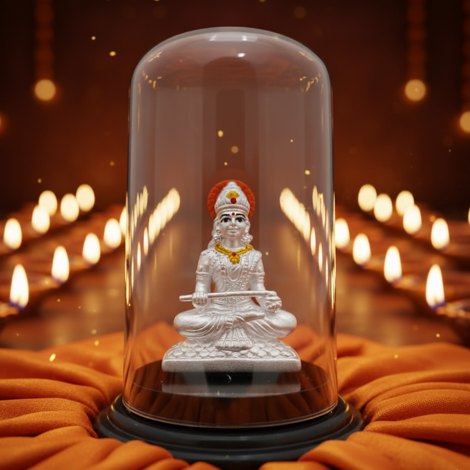 Divine Annapurna Devi 999 Silver Idol