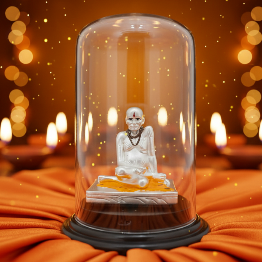 Shree Swami Samarath Maharaj 999 Silver Idol