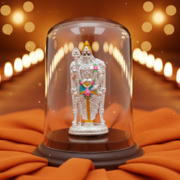 Divine Murugan 925 Silver Idol