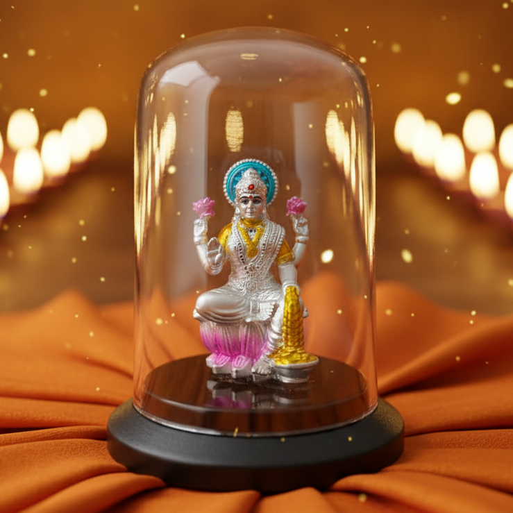 Divine Dhanalaxmi 925 Silver Idol