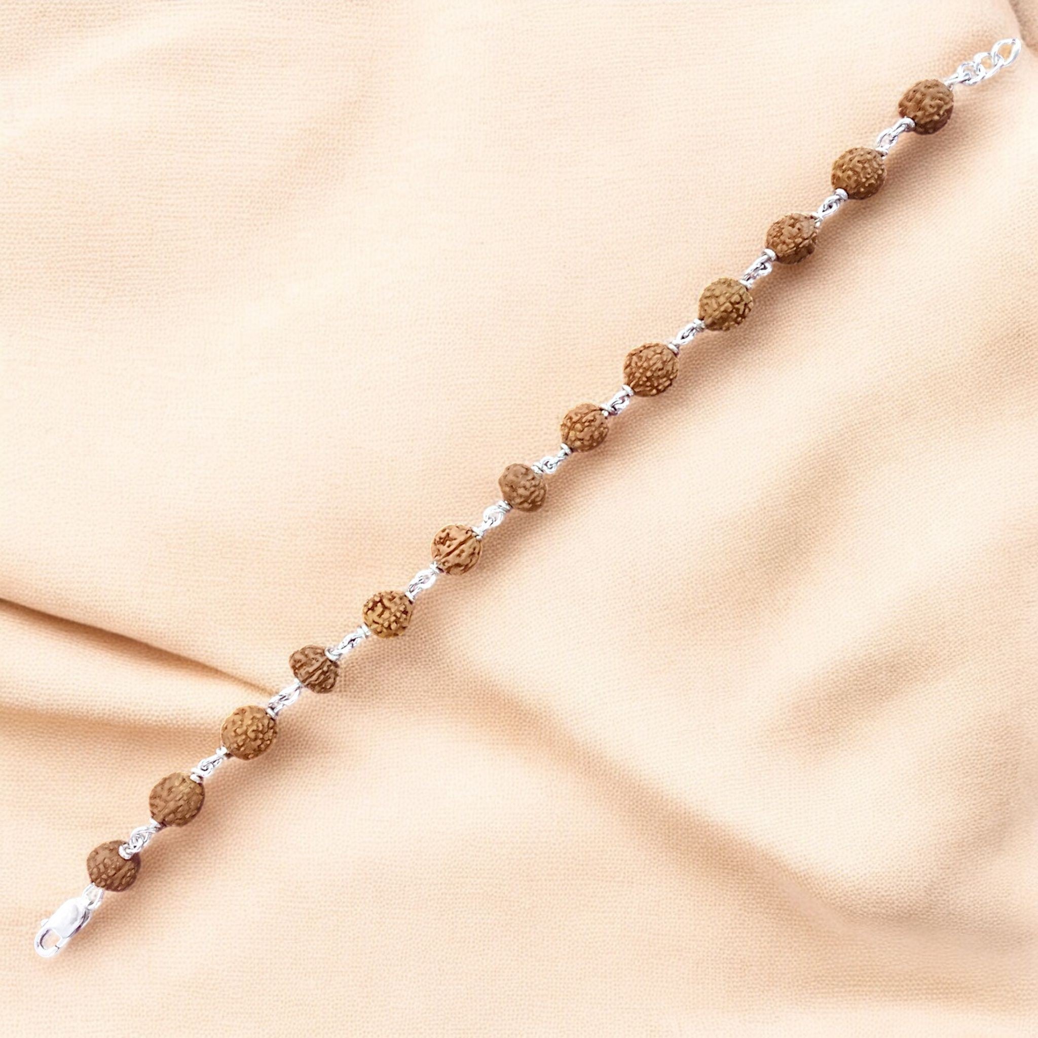 Rudraksha Bracelet Silver - No Cap