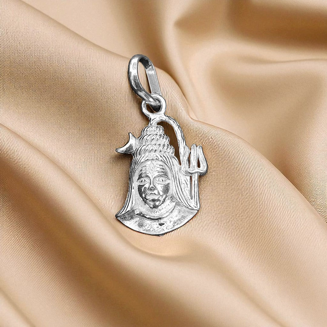 Mahadev Trishul Ganga Silver Pendant
