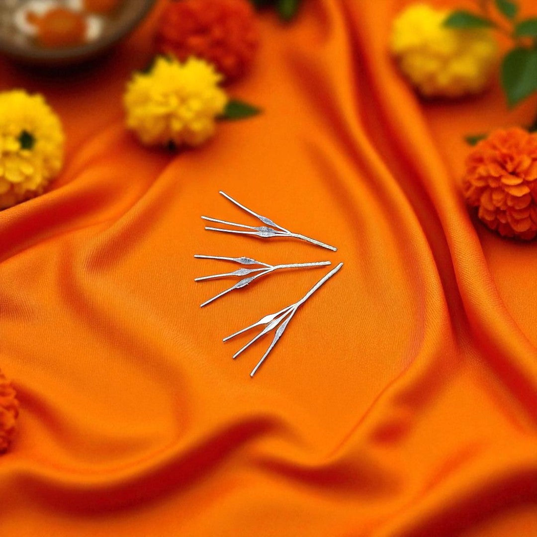 Silver Durva 3 Piece