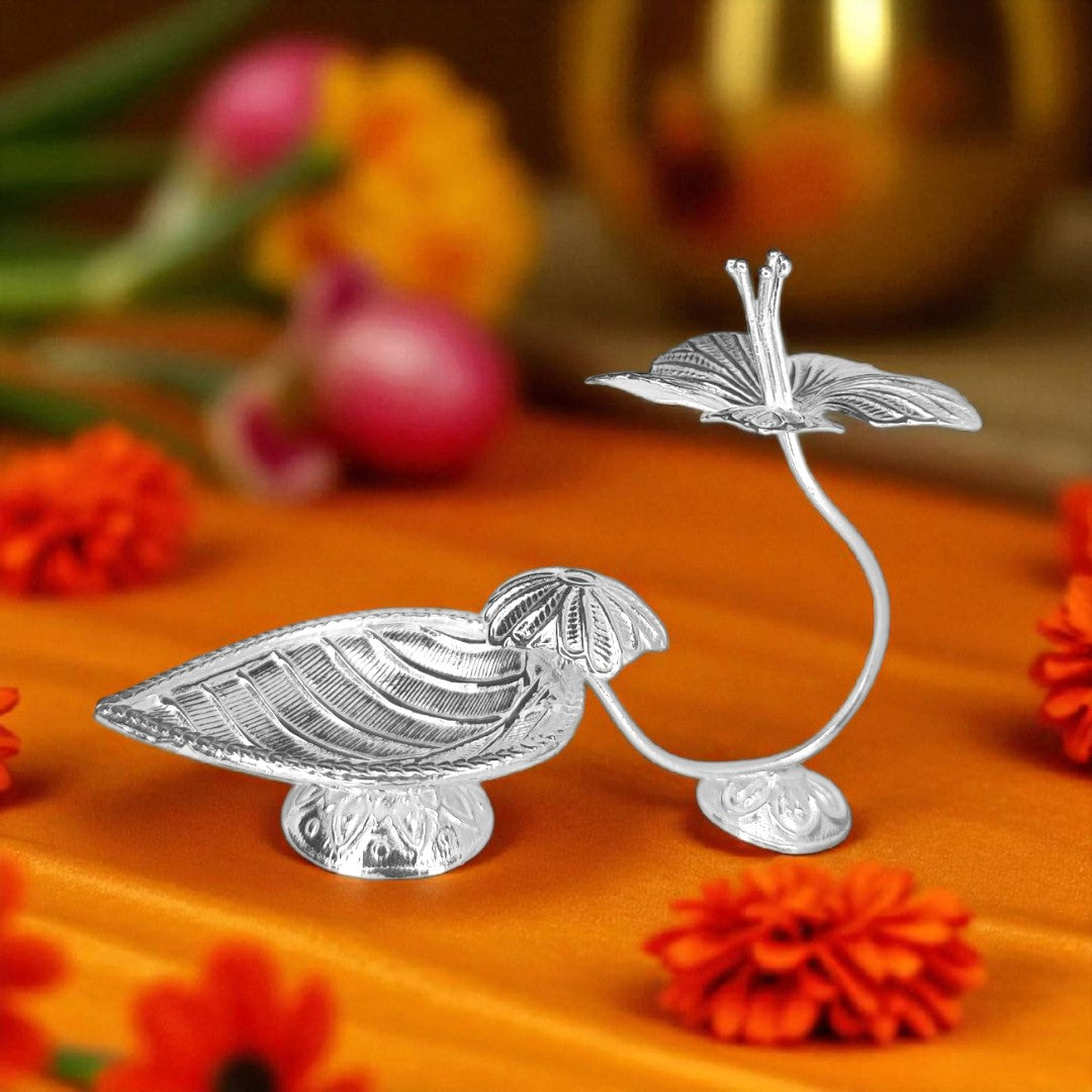 Silver Jaswand Diya