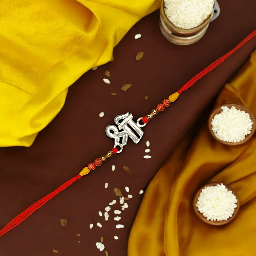 Silver Shree Rakhi