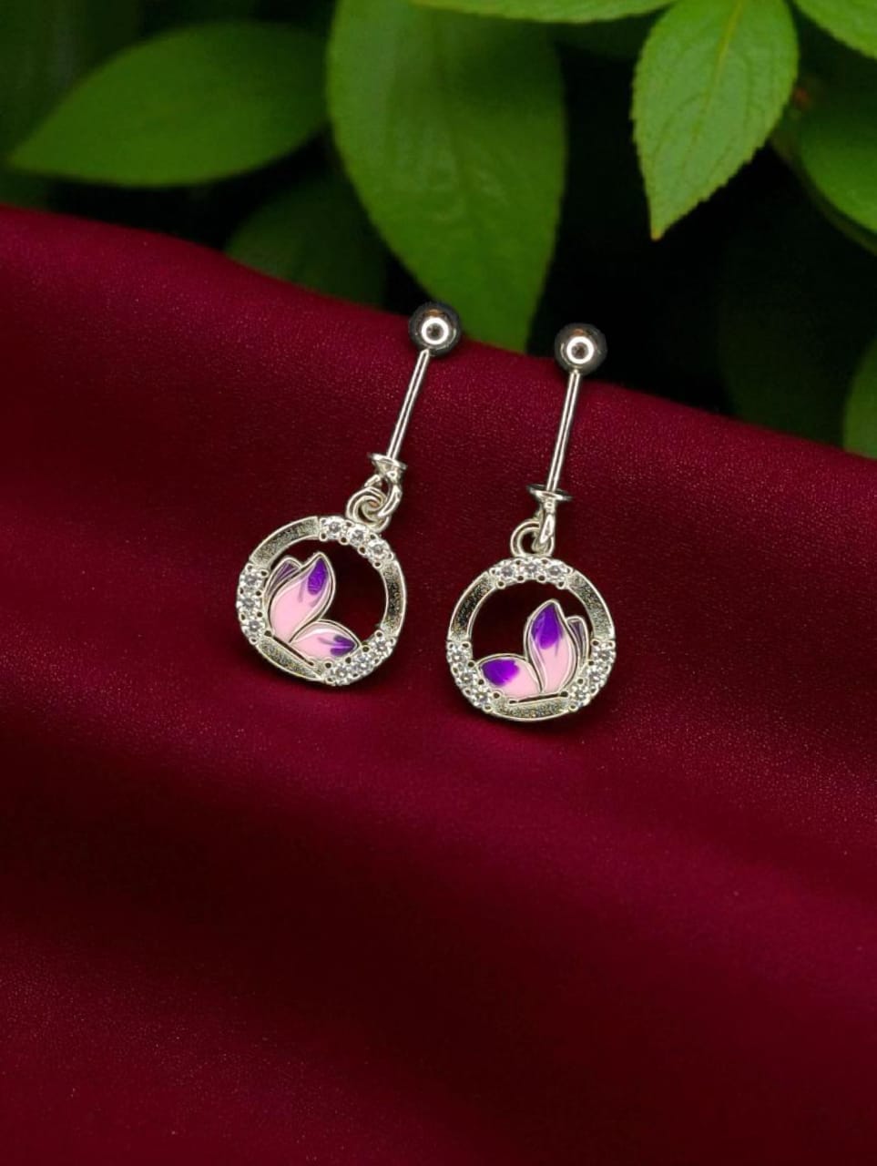 Silver Ball Bugadi Earrings