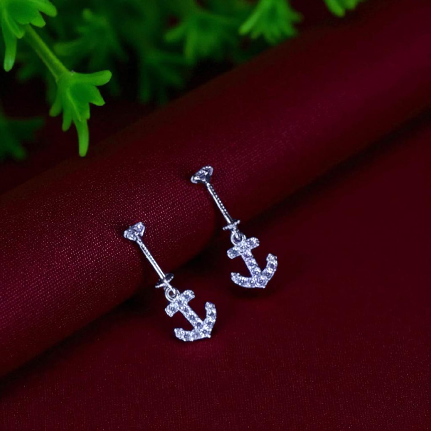 Anchor Bugadi Earring - 925 Silver