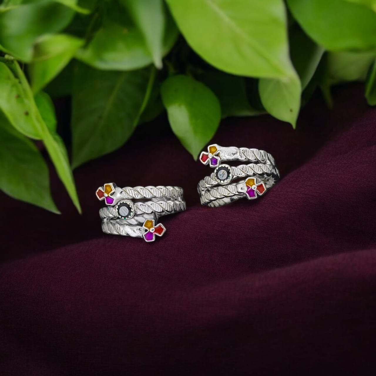 Silver Fancy Toe Ring