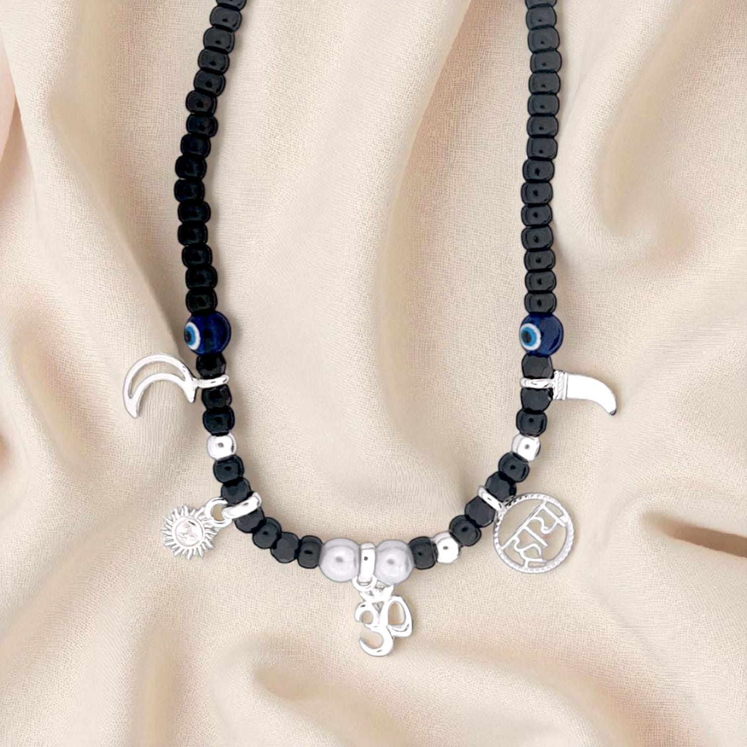 Nazariya Baby Silver Bead Necklace - 925 Silver