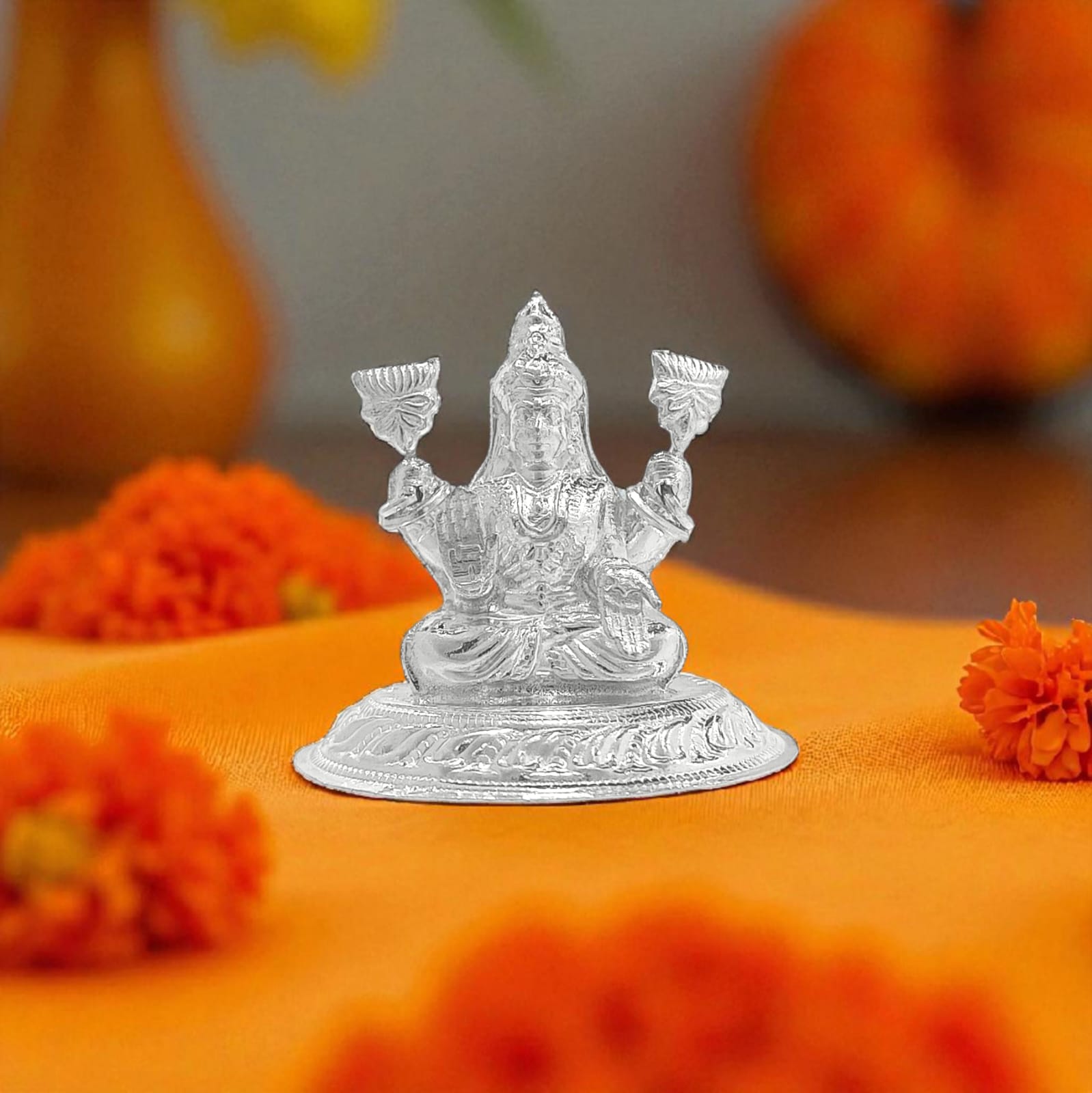 Hollow Laxmi Ji 925 Silver Idol