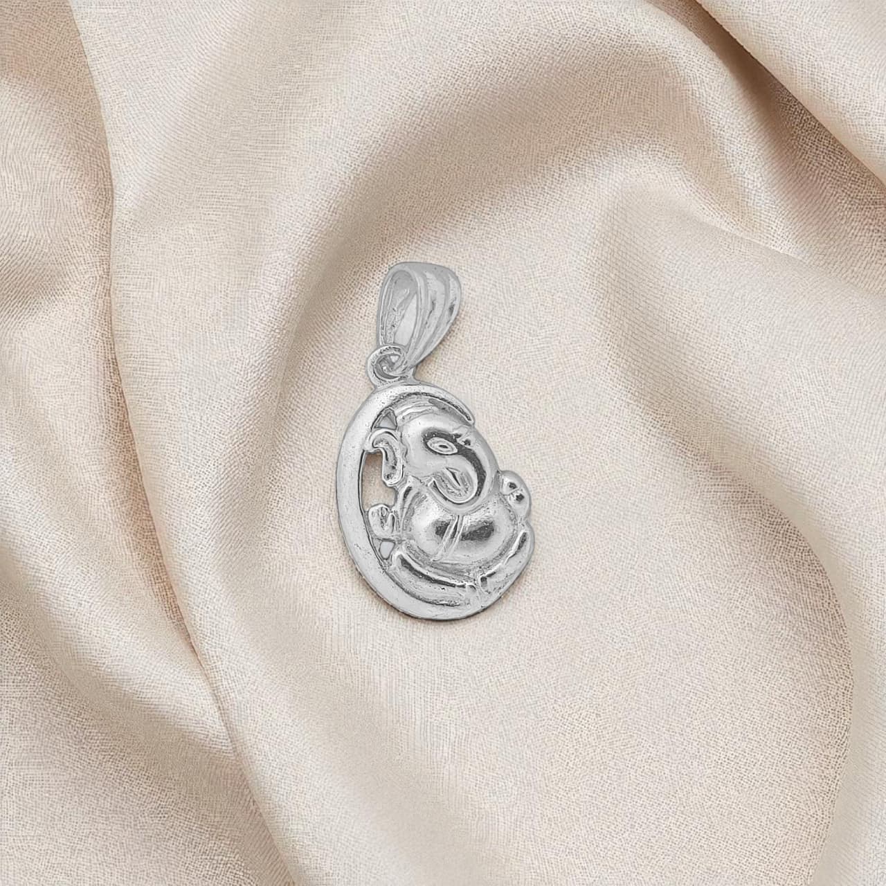 Silver Divine Ganpati Pendant