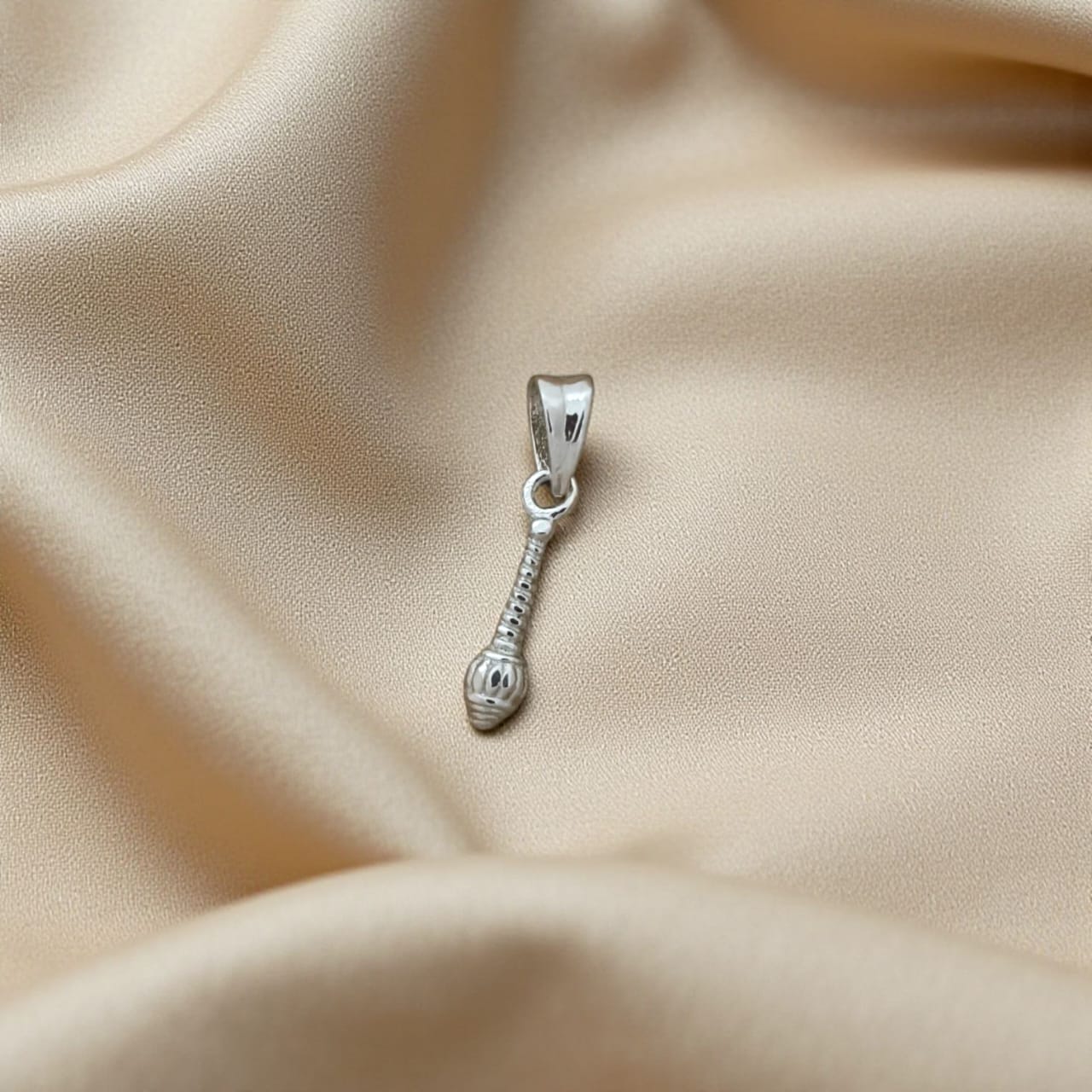 Silver Hanuman Gada Baby Pendant