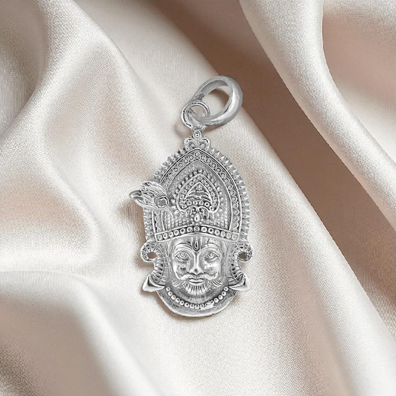 925 Sterling Silver Khatu Shyam Pendant