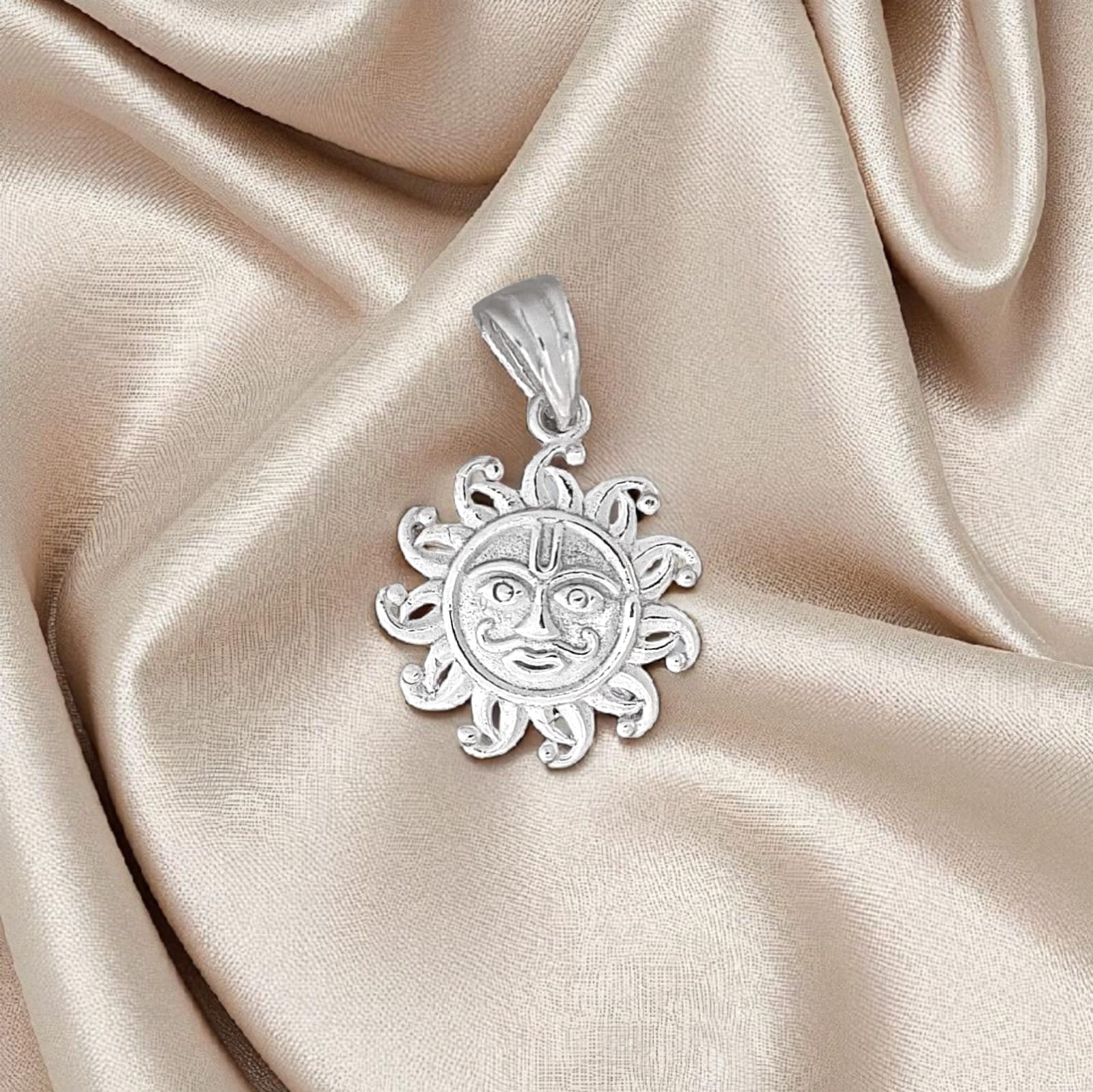 Silver Surya Pendant