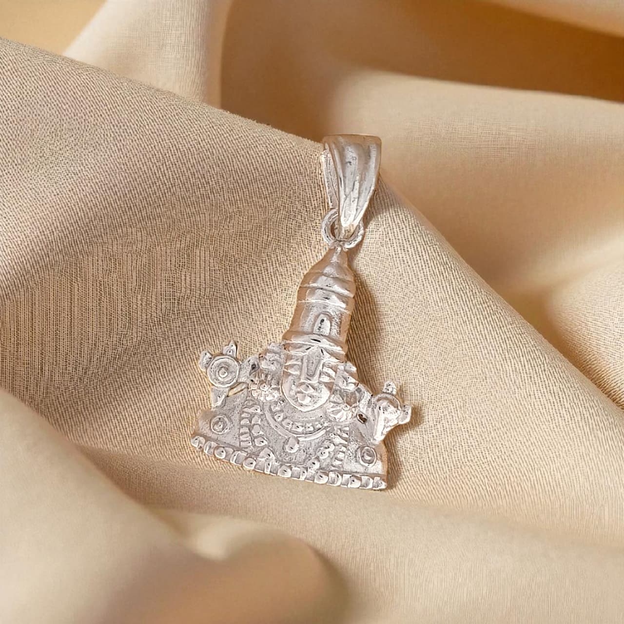 Silver Tirupati Balaji Pendant