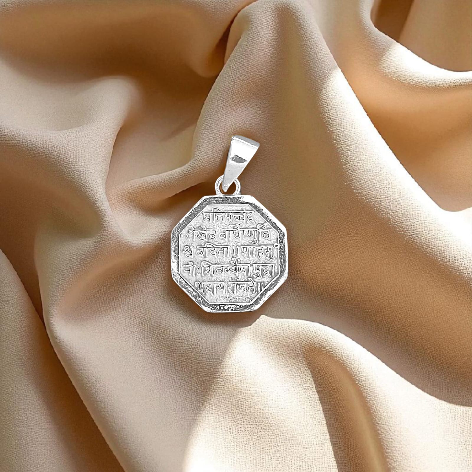 Silver Rajmudra Baby Pendant