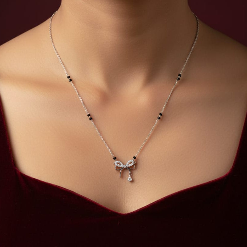 Premium trendy Mangalsutra-925 Silver