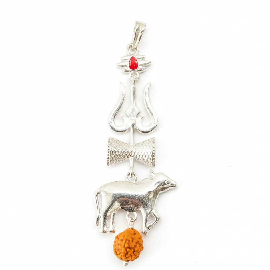Lord Shiva Nandi Pendant For Men 925 Silver