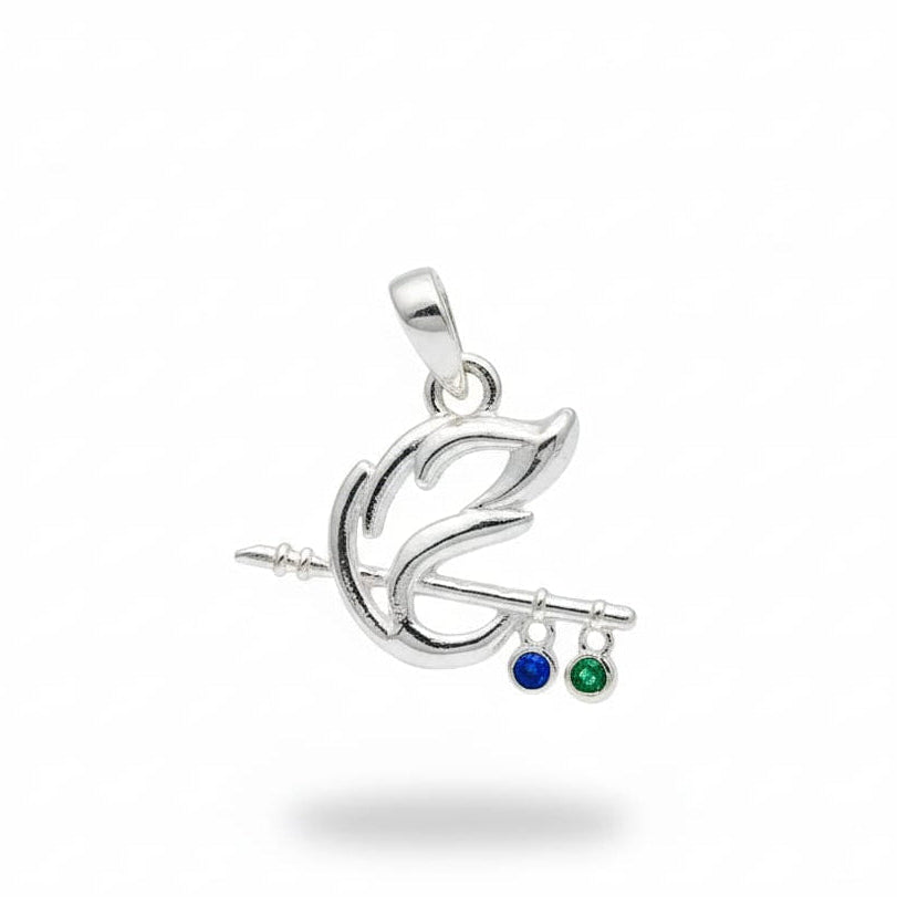 Shree krishna Basuri Enamal Pendant 925 Silver