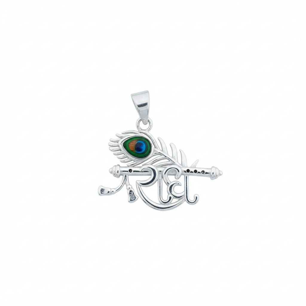 Radhe Morpankh Basuri 925 Silver Pendant