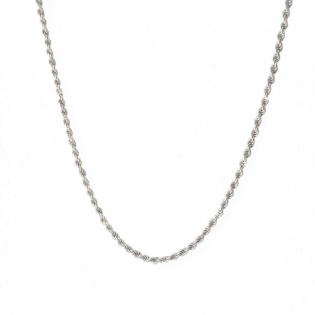 Silver Rope chain for men-925 Silver