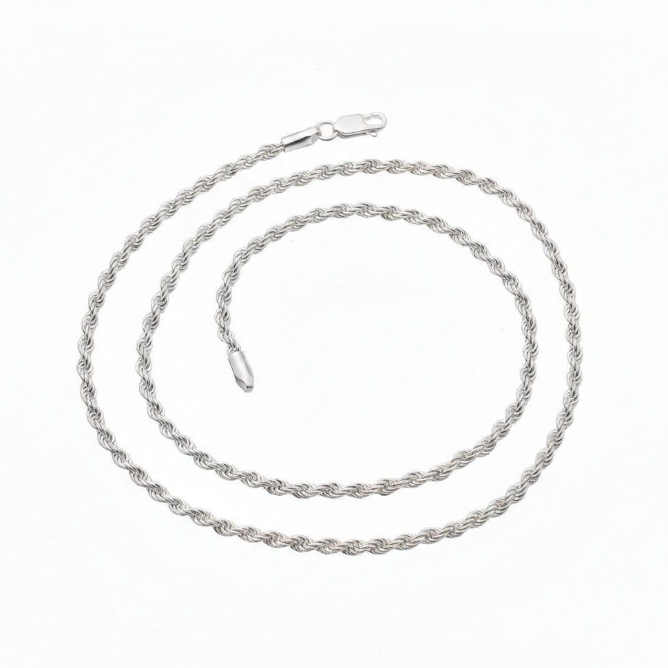 Silver Rope chain for men-925 Silver