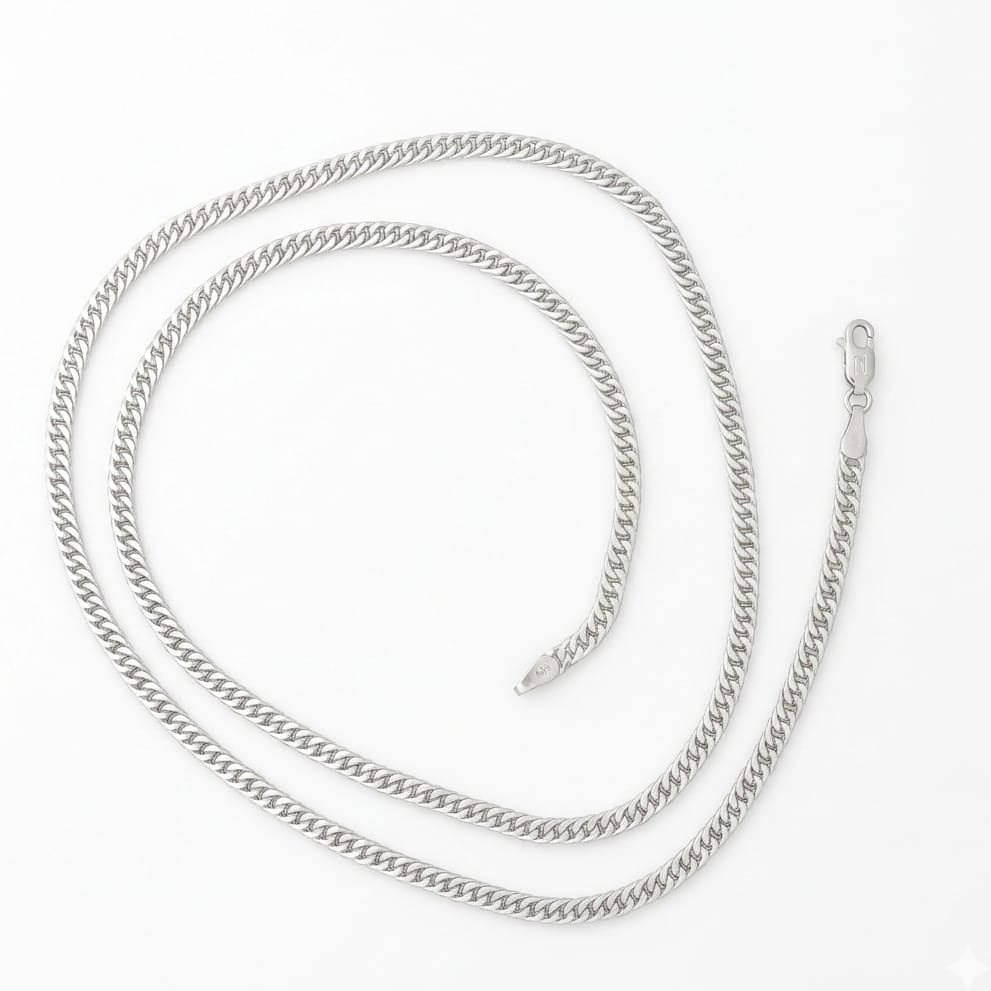 Majestic silver chain for men-925 silver