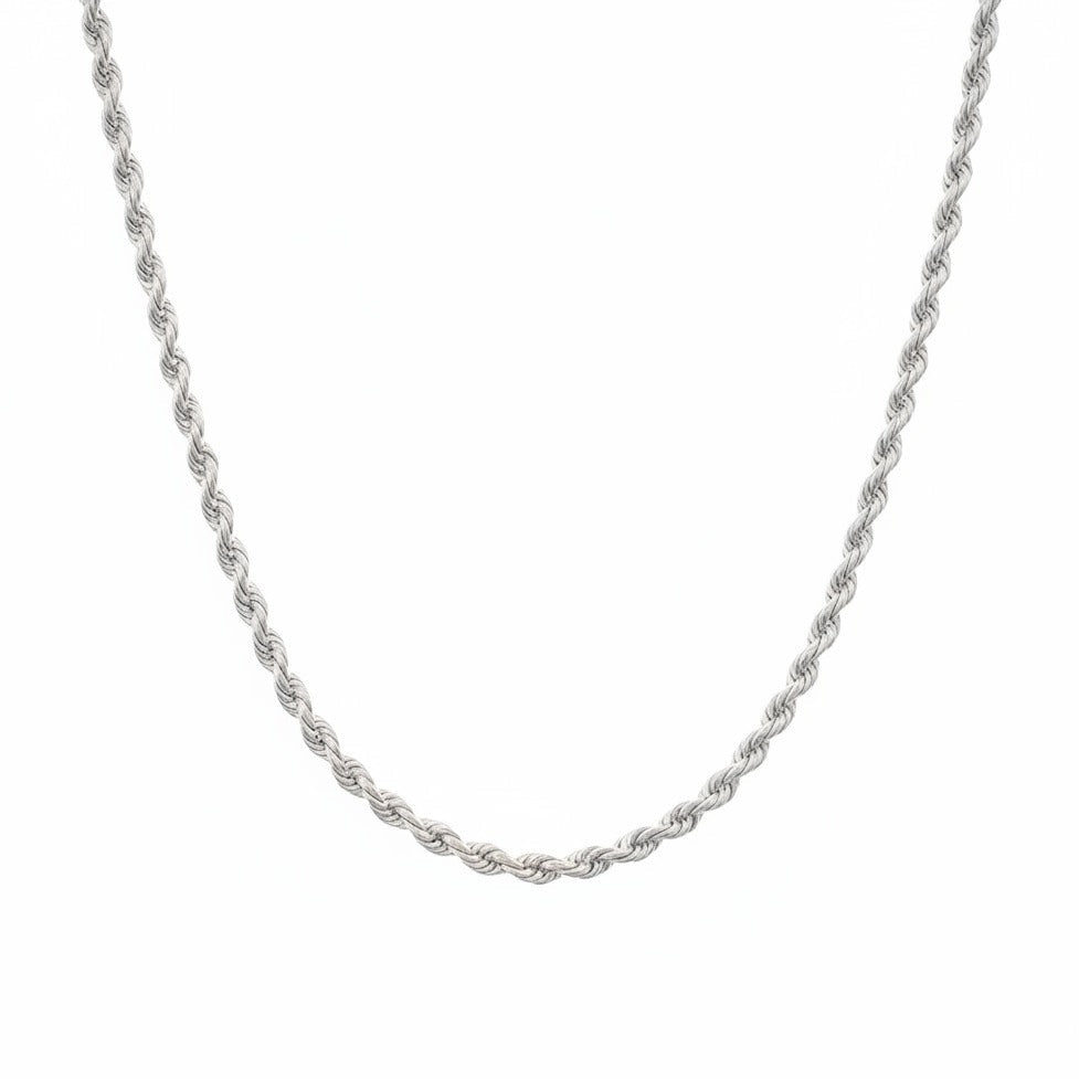 silver halo rope chain for Men-925 Silver