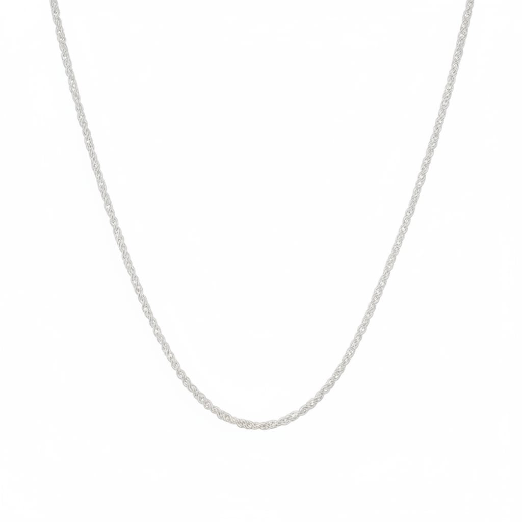 Silver swing solid chain for men-