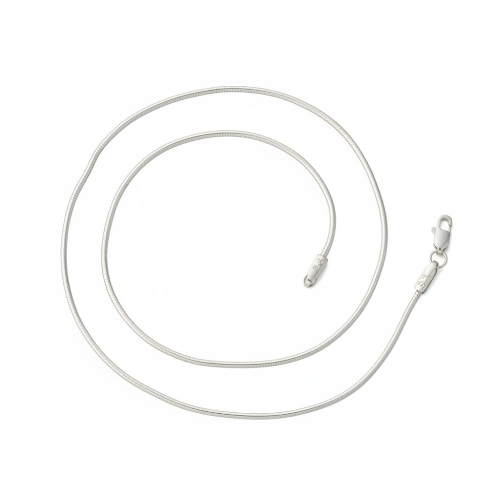 Silver sleek chain for men