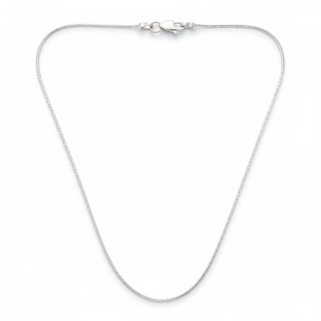 Silver  round box chain for baby