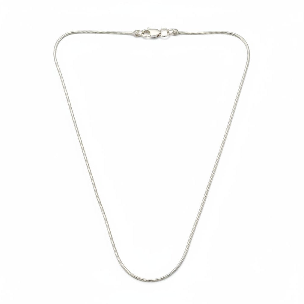 Silver  snake  baby chain