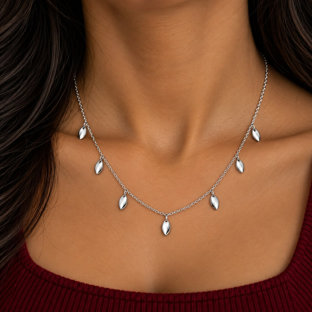 Cz Premium Silver Neckless For Women - Silver 925