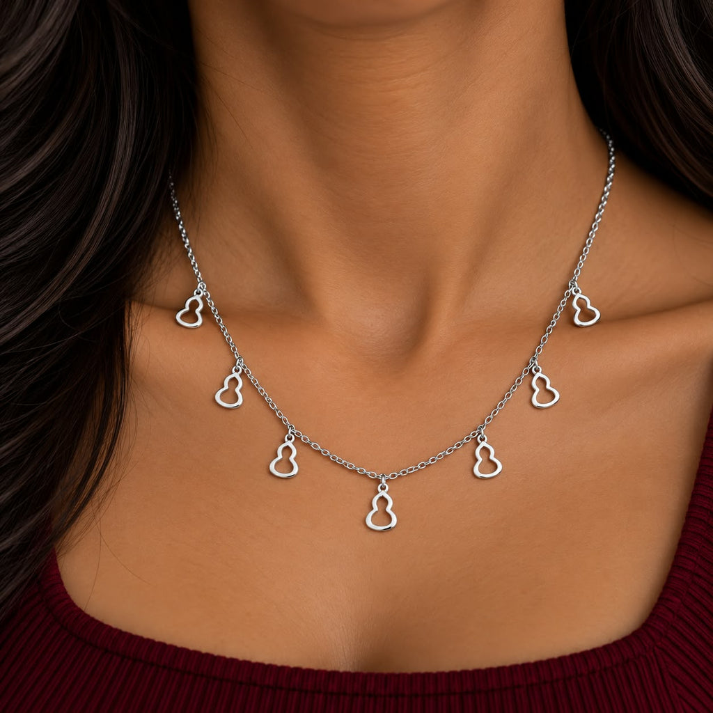 Premium Silver Ducklin Neckless For Women  - 925 Silver