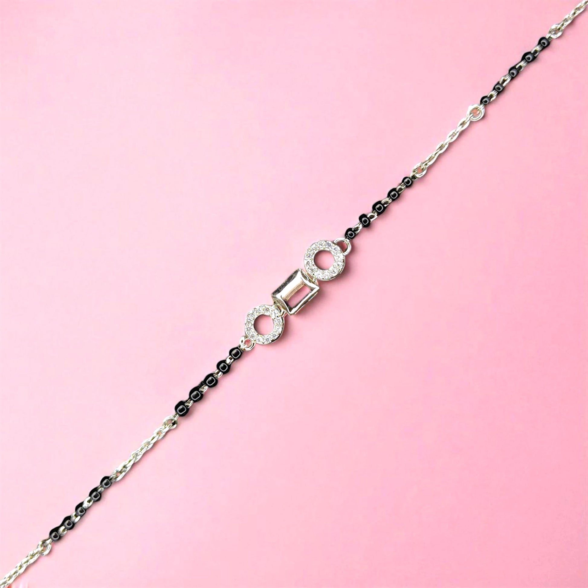 Geometric Adjustable Mangalsutra - 925 Silver