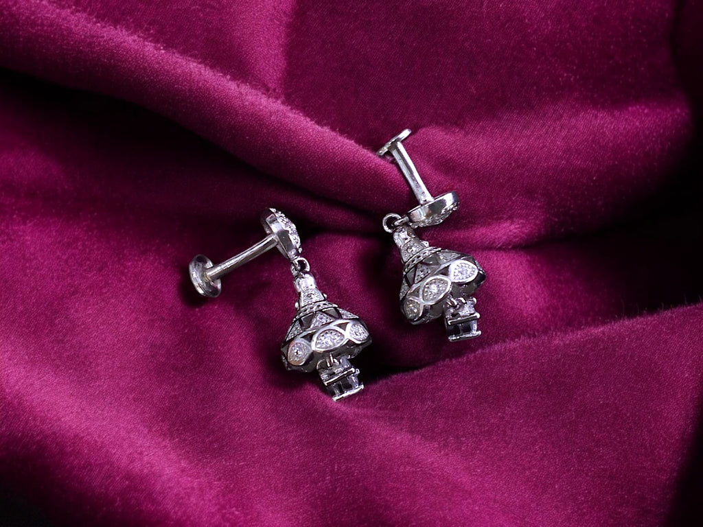 Stunning Jhumka Earrings - 925 silver