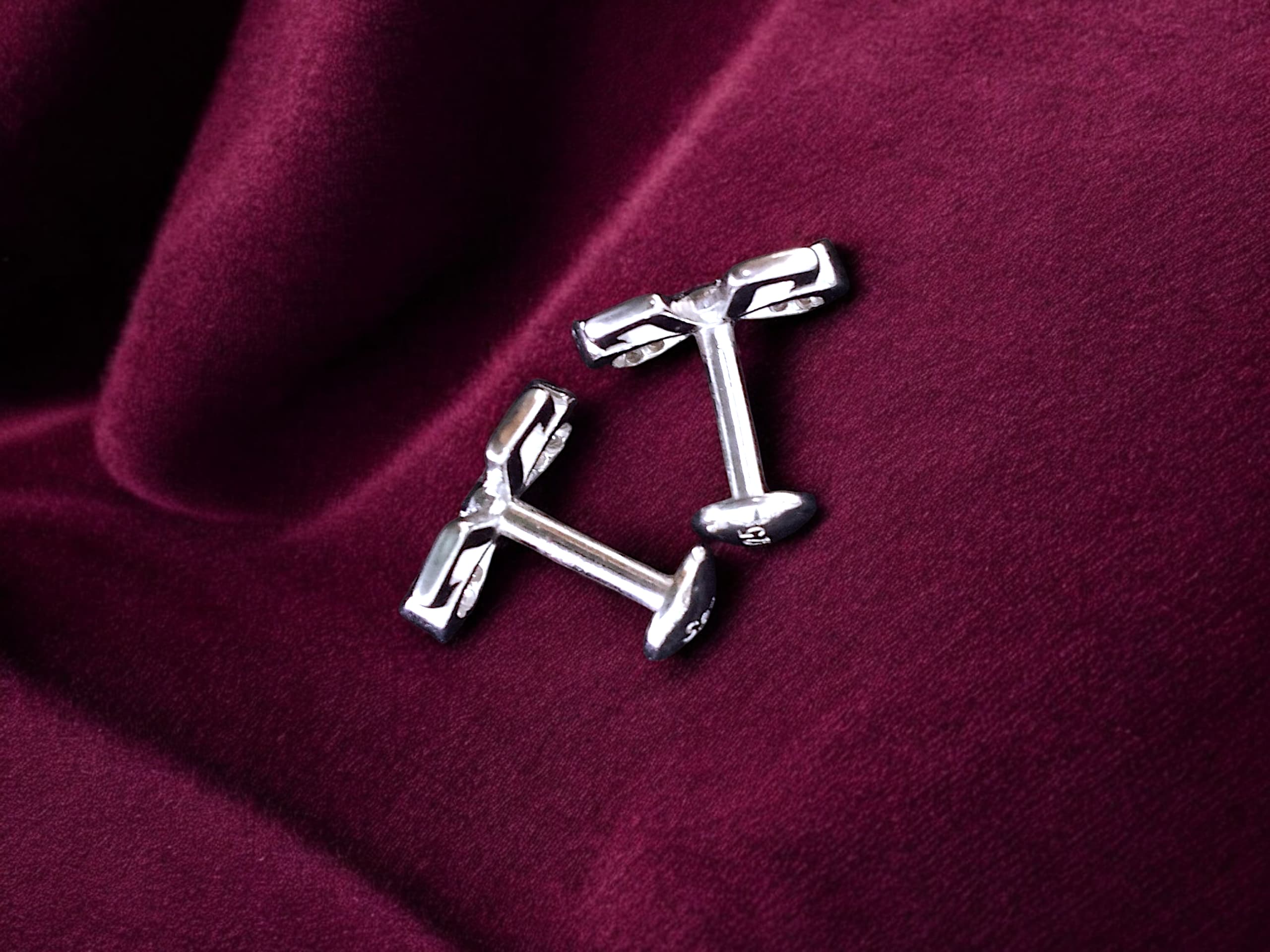 Bow Stud Earrings - 925 silver