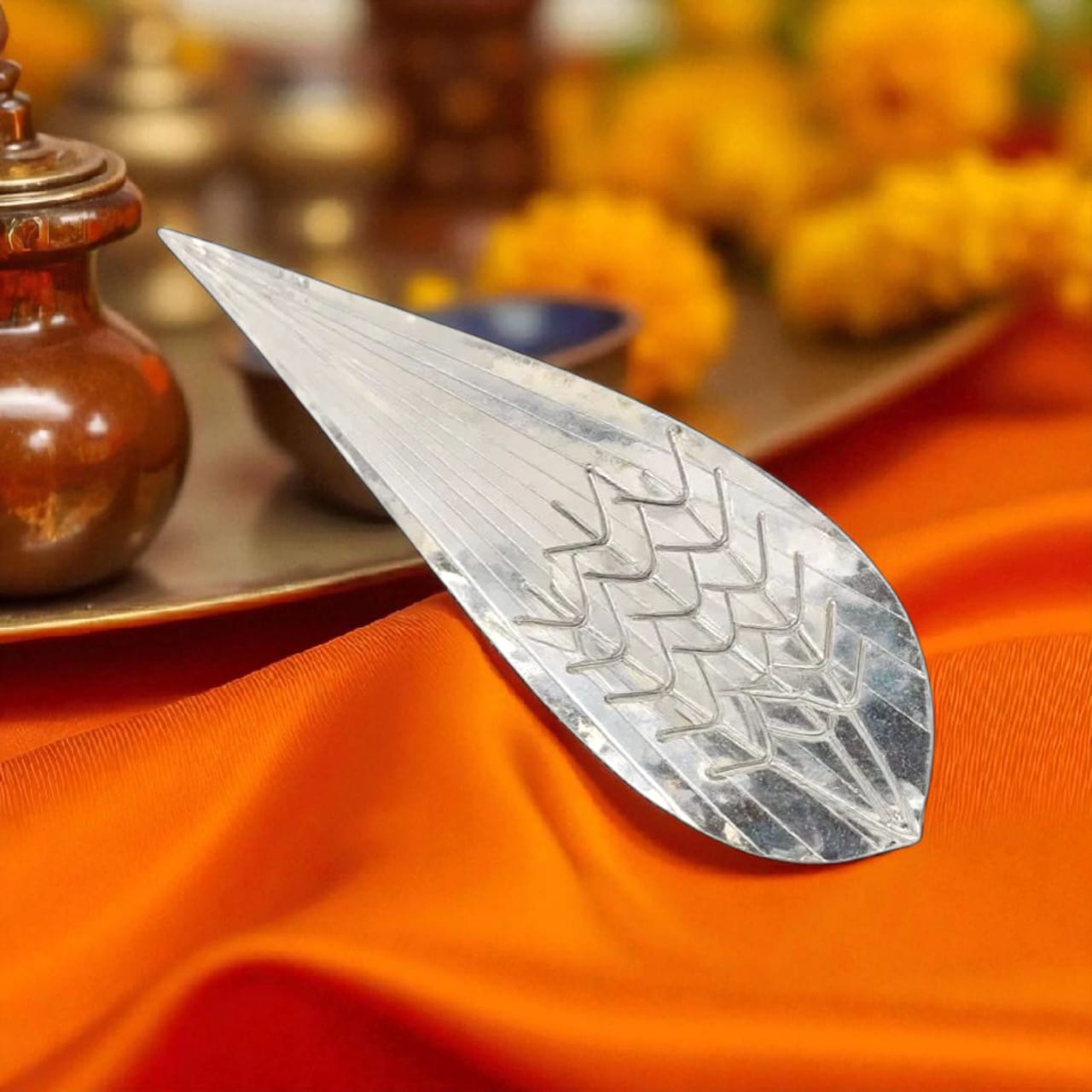 Kevda Leaf Full Size - 999 Silver