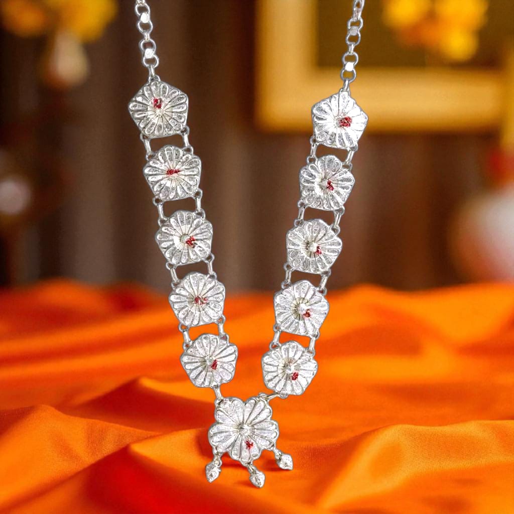 Silver Jaswand Flower Haar (11)