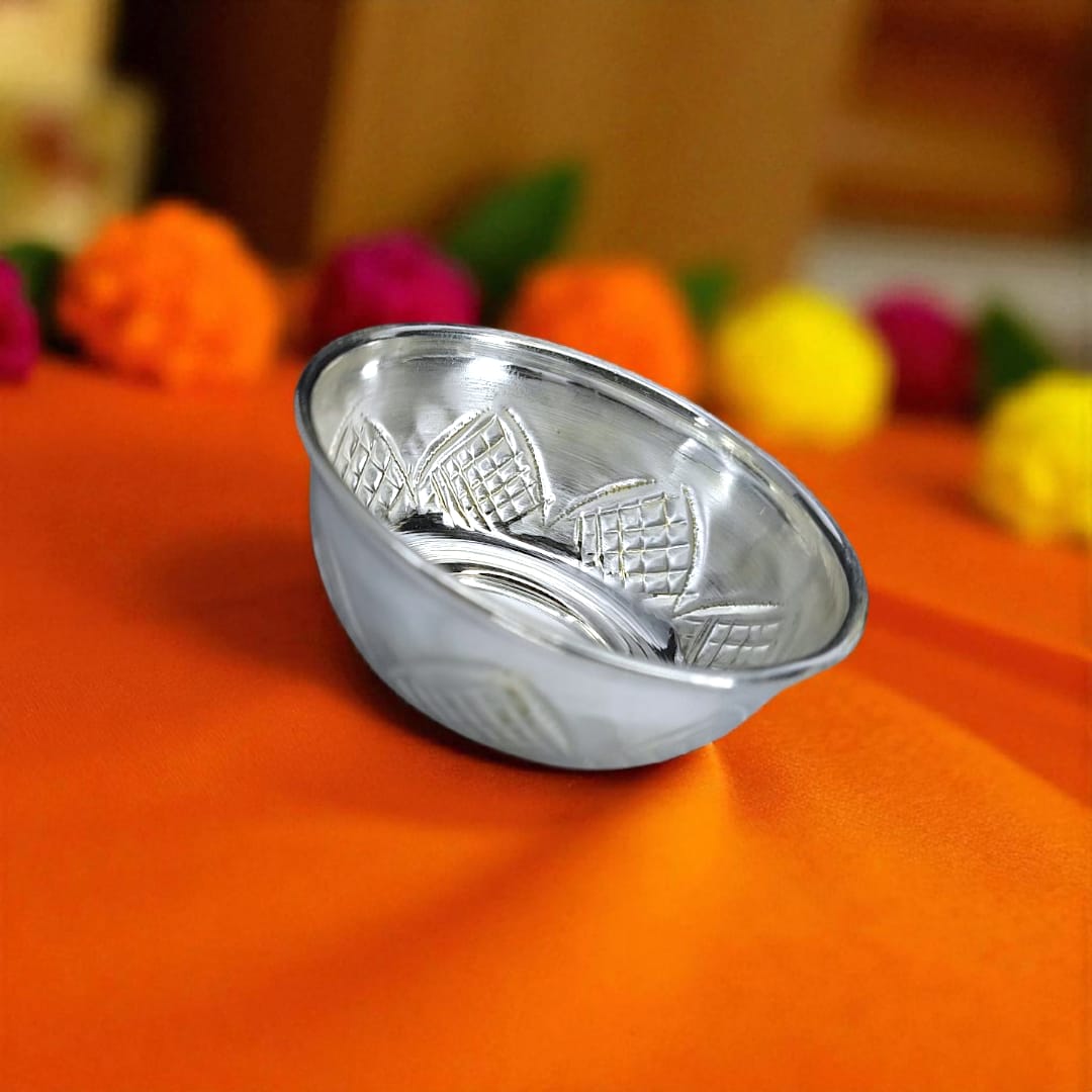 Silver Prasadam Bowl Small-999 Silver