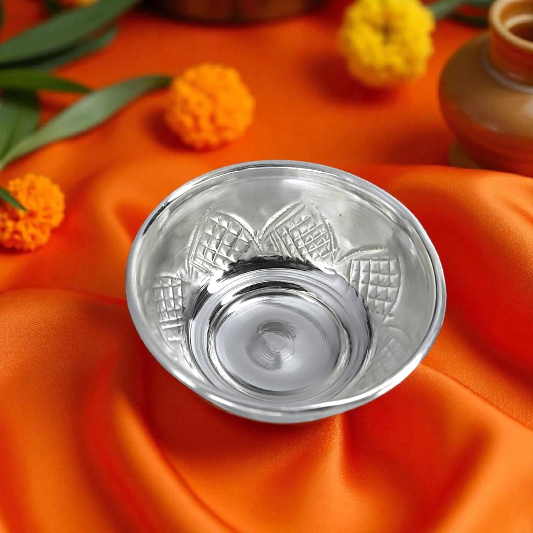 Silver Prasadam Bowl Small